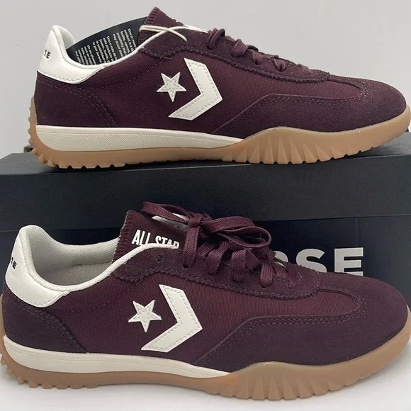 Converse Men’s RUN STAR TRAINER OX BLOODSTONE/EGRET/WHITE A13360C Sneakers - Picture 2 of 16